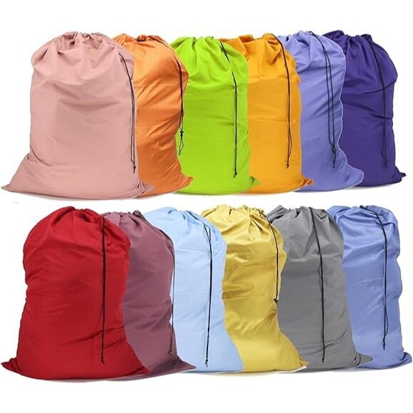 Extra Large Nylon Laundry Bag Travel Machine Washable 30"x40" (Mixed Color 12 P - Picture 2 of 5